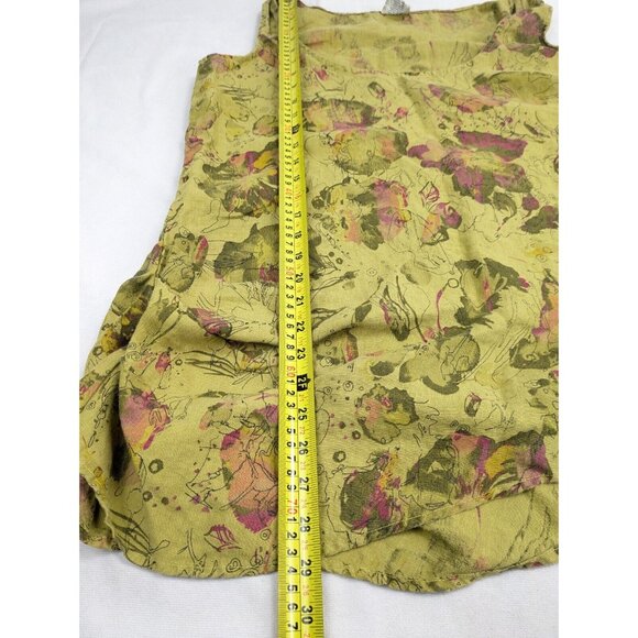 Click by Color‎ Me Cotton Large Abstract Sleeveless Cotton Blouse - Picture 7 of 9